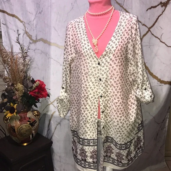 Anthropologie Chelsea & Violet kimono button up cardigan, size M - Picture 1 of 7